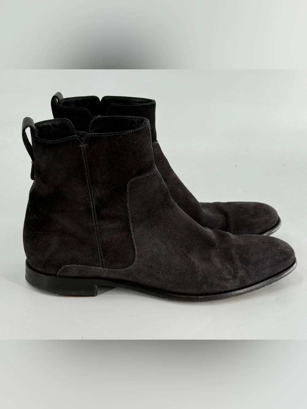 Vince Men’s Grey Suede Boots 10